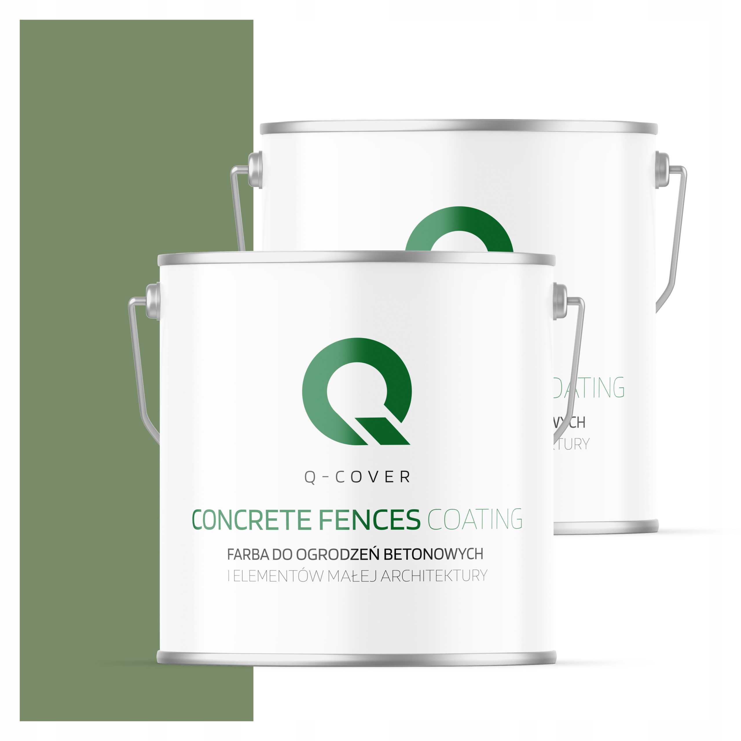 Farba Na Maľovanie Plotov A Betónových Kvetináčov Farba Tmavá Zelená 5 L