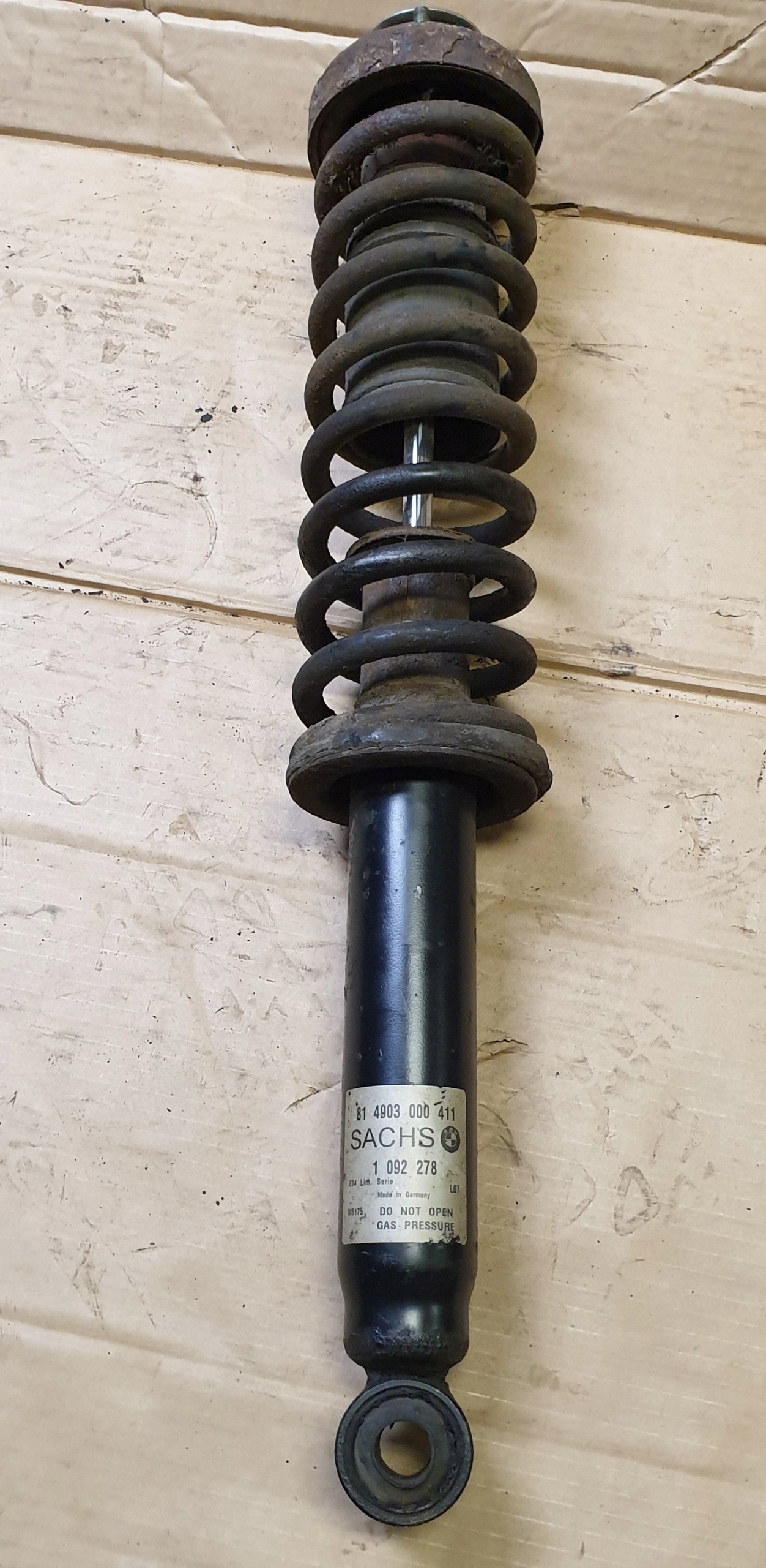 1092278 814903411 - Амортизатор задній MCPERSON пружина BMW 5 E34 OE