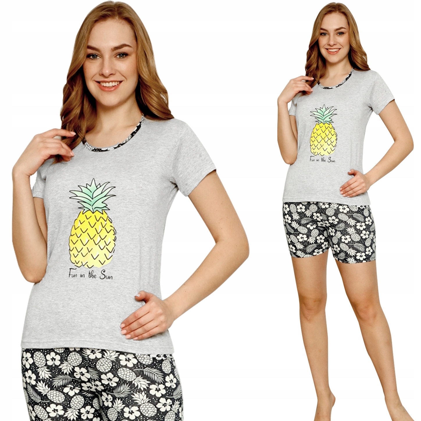 

Bawełniana Piżama Damska Krótki Rękaw rozmiary