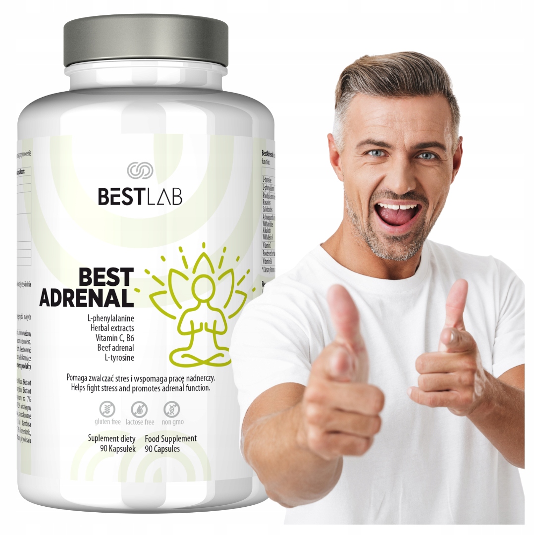 Best Lab BestAdrenal Na Wsparcie Nadnerczy 90 Kapsułek BestLab
