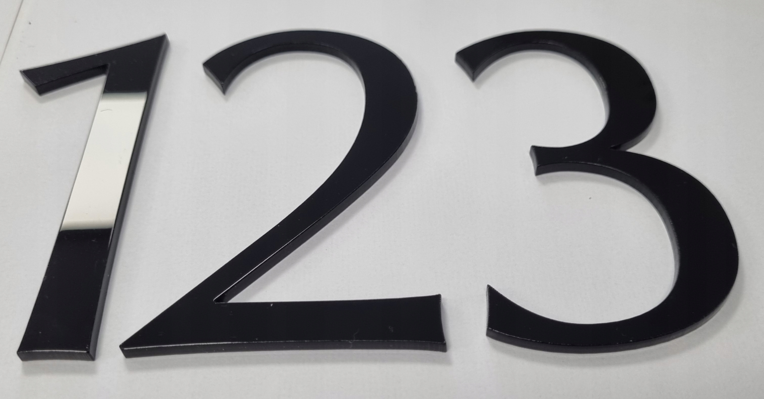 CYFRY PLEXI PMMA NUMERY NA DOM, OPCJE DODATKOWE Szerokość produktu 0 cm