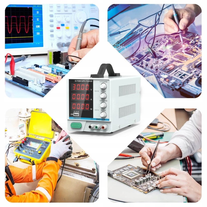 Zasilacz laboratoryjny precyzyjny 30V 10A PS3010DF Model PS-3010DF