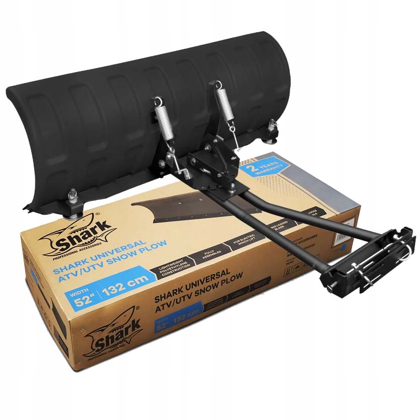 PŁUG DO QUADA ATV / UTV SHARK KOLOR CZARNY 132 CM SZEROKOŚCI Pol