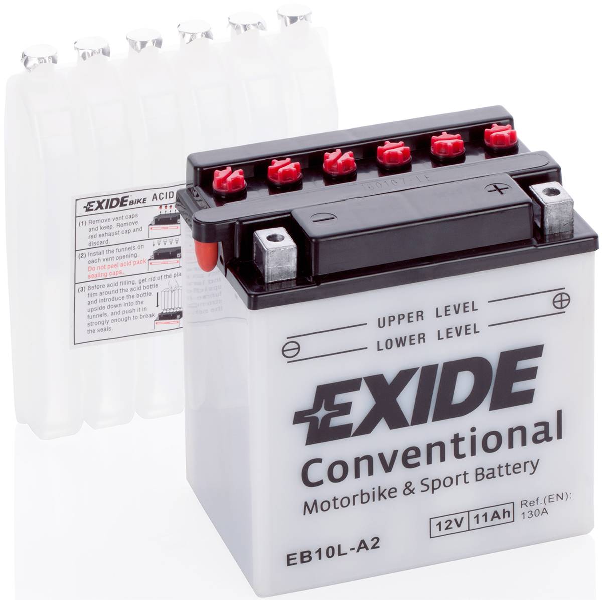 

Exide Bike 12V 11Ah 130A YB10L-A2 EB10L-A2