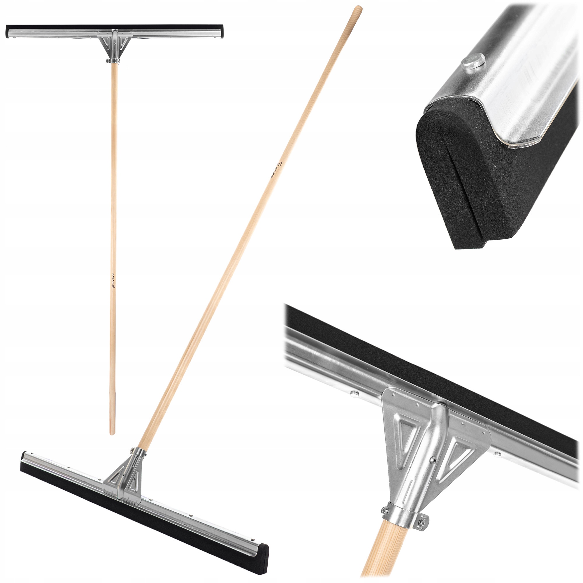 Levně Odstraňovač Gumy Pro Sběr Vody Z Podlahy Pěna Odrážedlo S Rukojetí 75 cm