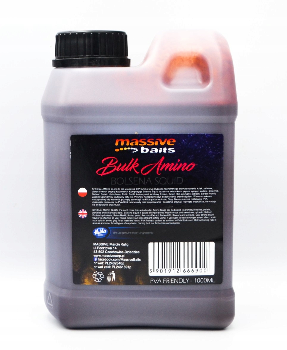 Dip Bulk Amino Bolsena Squid 1L Massive Baits