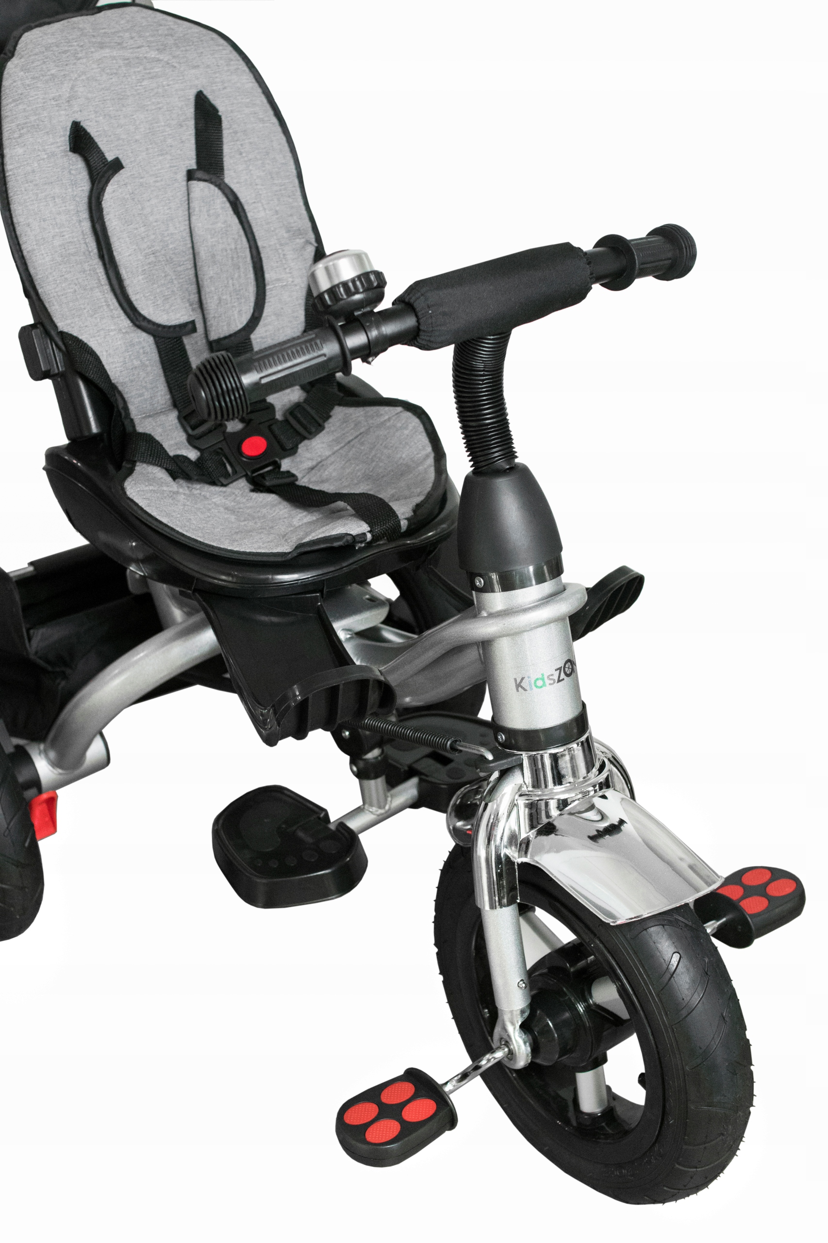 ROWEREK TRÓJKOŁOWY POMPOWANE KOŁA OBRACANY 4w1 Kolor Czarny Różowy