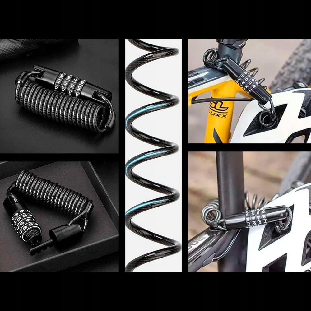 ROCKBROS ZAPIĘCIE ROWEROWE BLOKADA NA SZYFR ZABEZPIECZENIE DO ROWERU LINKA Rodzaj inny