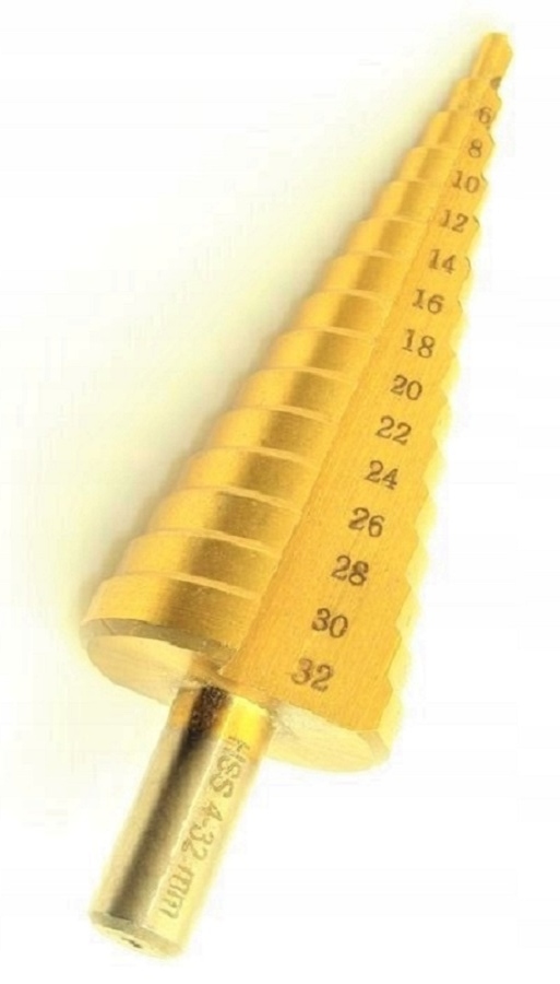 

Wiertło stożkowe stopniowane do metalu 4mm 32mm