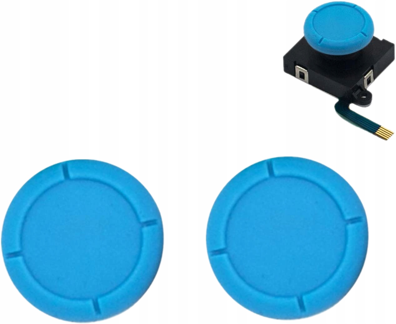 NIEBIESKIE NAKŁADKI NAPRAWCZE NA PLASTIK JOY-CON