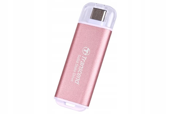 Transcend ESD300P 1TB External Ssd Usb 10Gbps Type-C pendrive różowy
