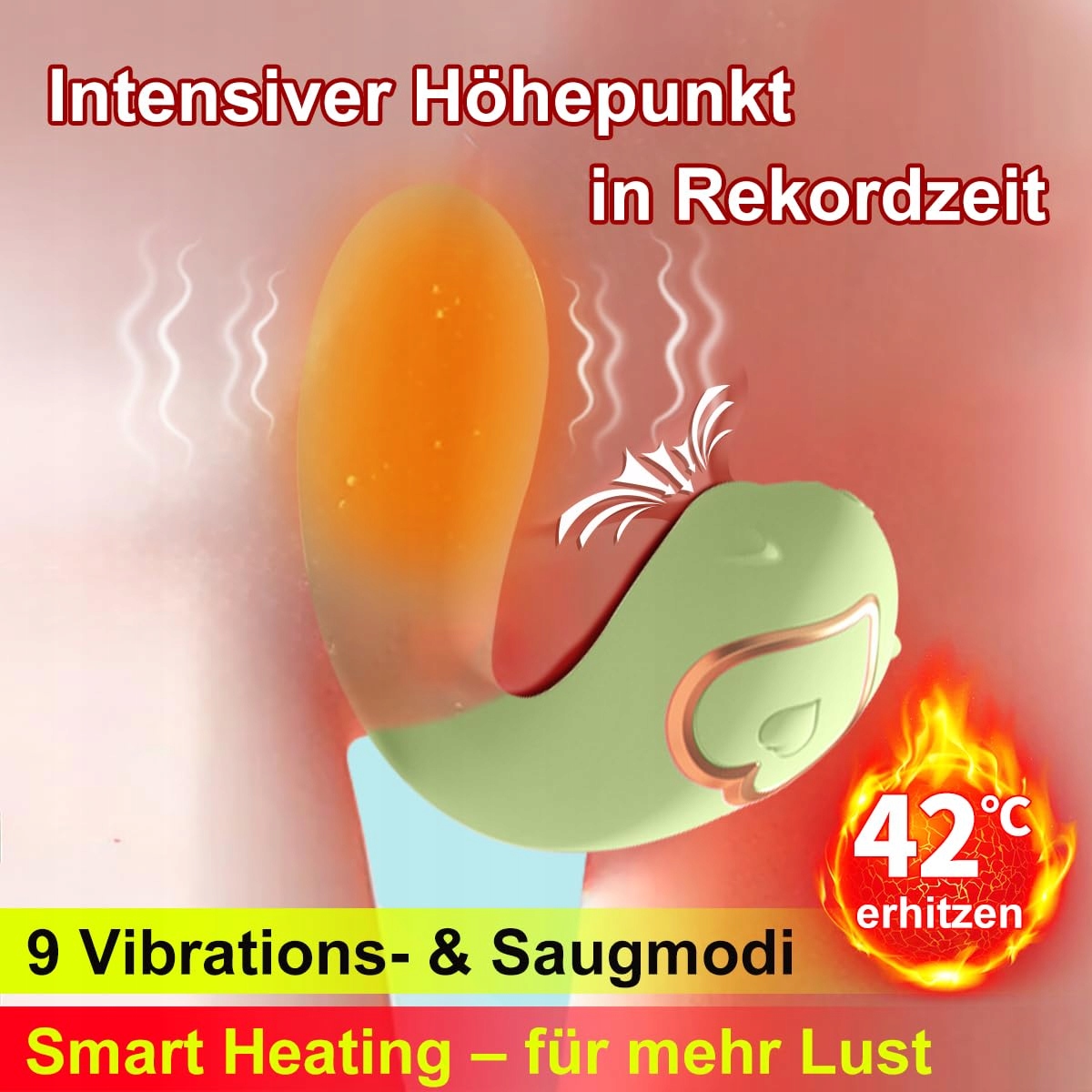 INTIMAX Wibrator: 9 Trybów Ssania i Wibracji Stymulator Klitorisu — miniatura 2