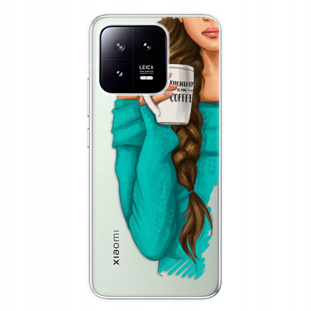 Silikonowe etui iSaprio My Coffe and Brunette Girl do Xiaomi 13
