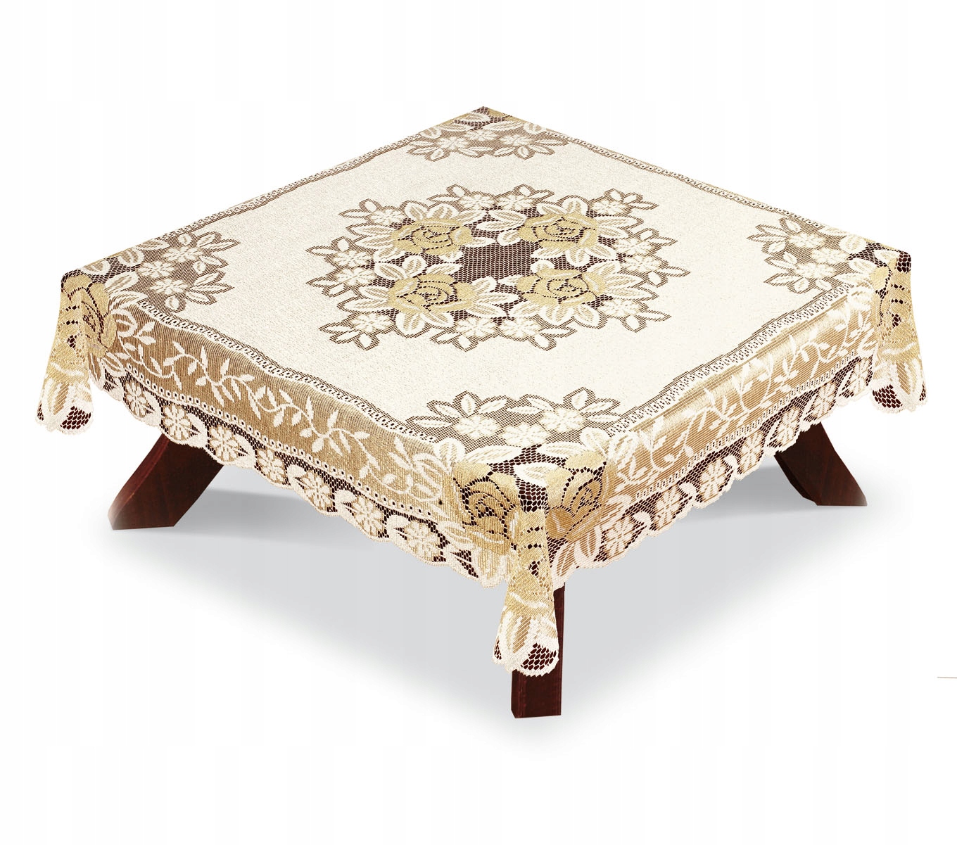 

Obrus Żakardowy Kwadrat Krem/złoty 05411 120x120CM