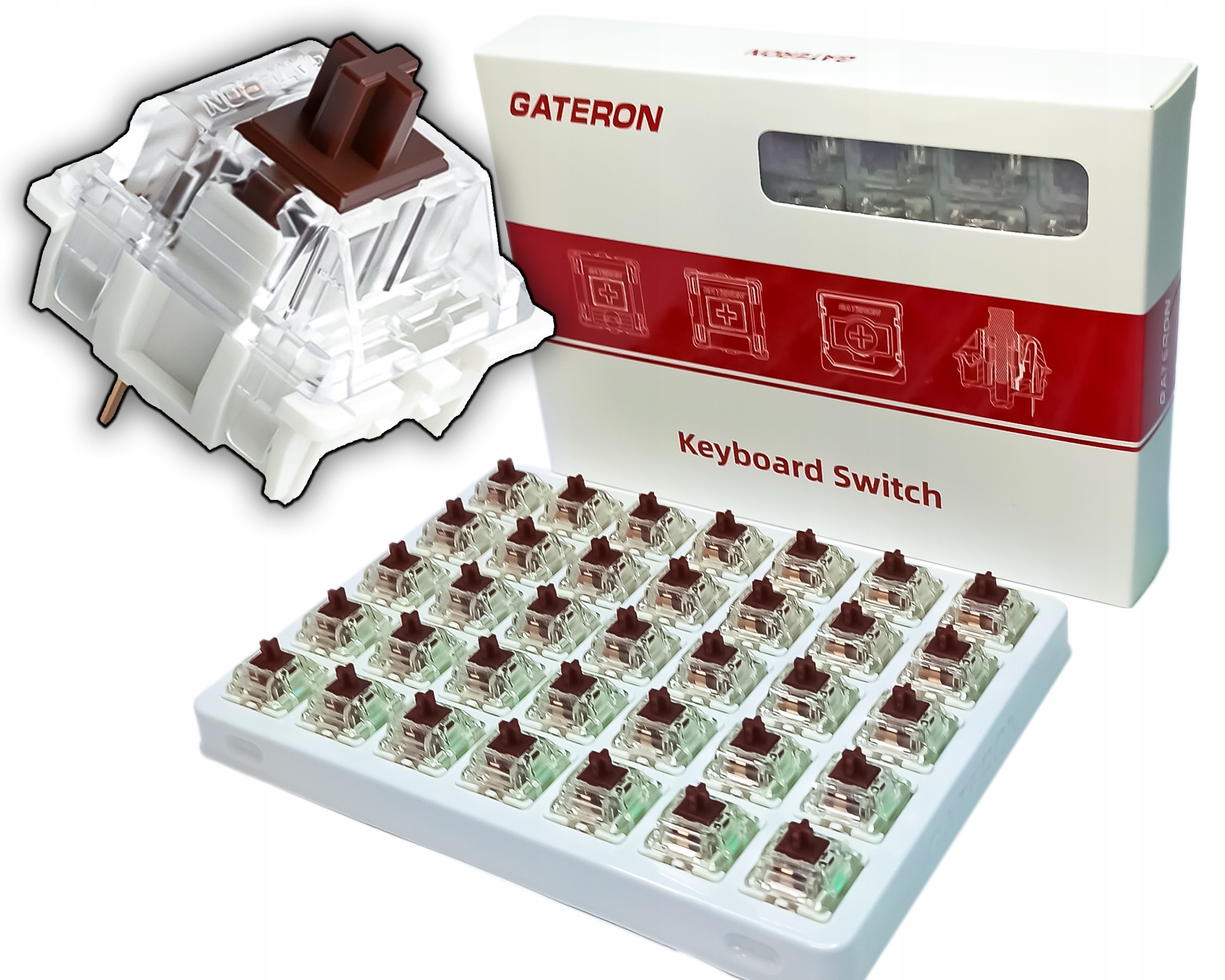 

Gateron Brown Przełączniki Mechaniczne 35 szt.
