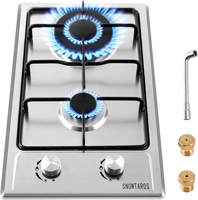 Snowtaros plynový vařič 2-plotýnkový, z nerezové oceli
