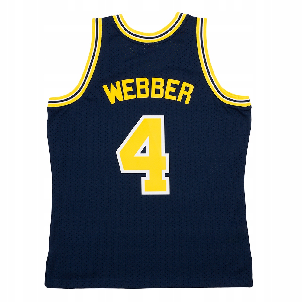 Koszulka Mitchell & Ness NCAA ROAD JERSEY MICHIGAN 1991 CHRIS WEBBER - 2XL Stan opakowania oryginalne