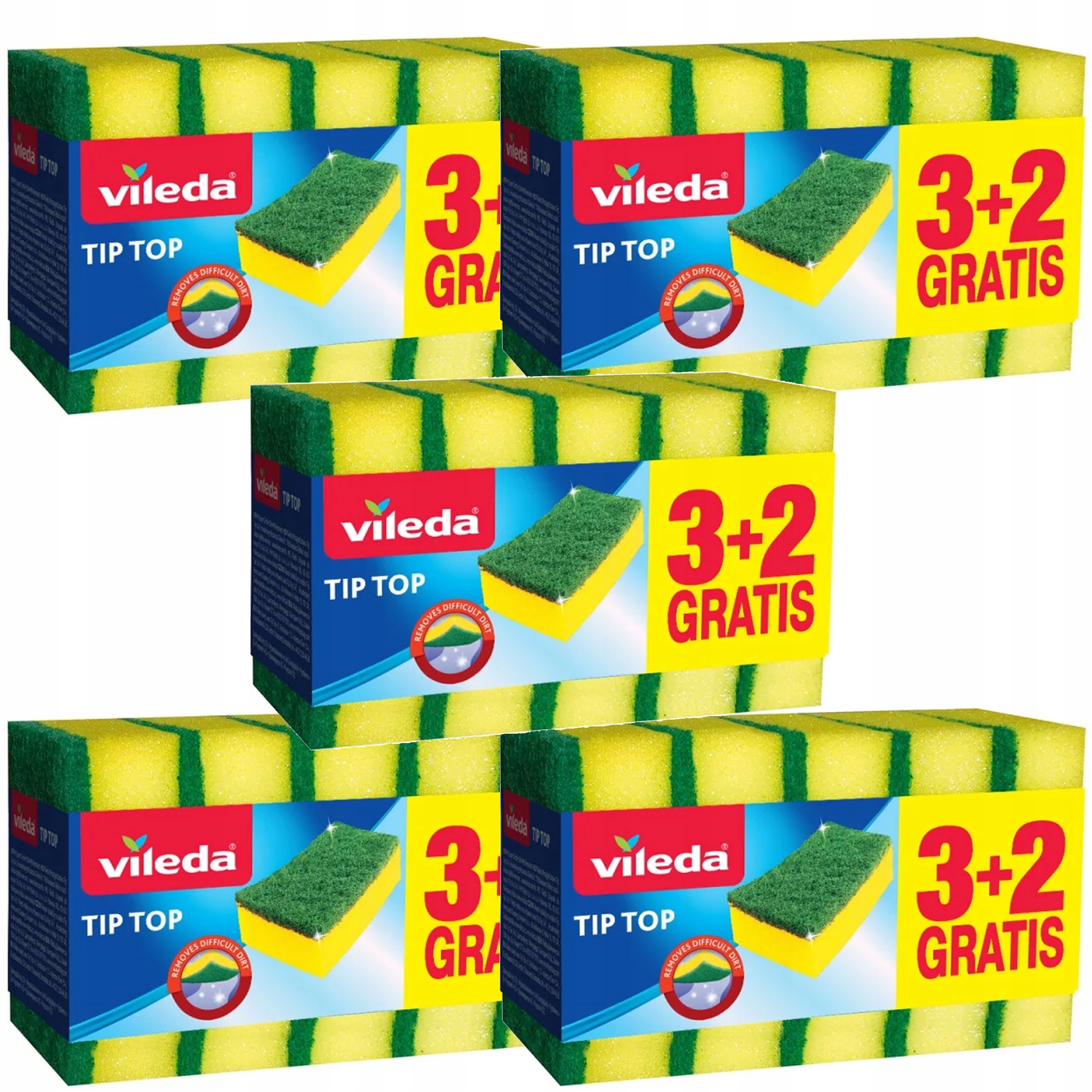 

Vileda 5x Zmywaki Gąbki Style 3+2 Myjki kuchenne