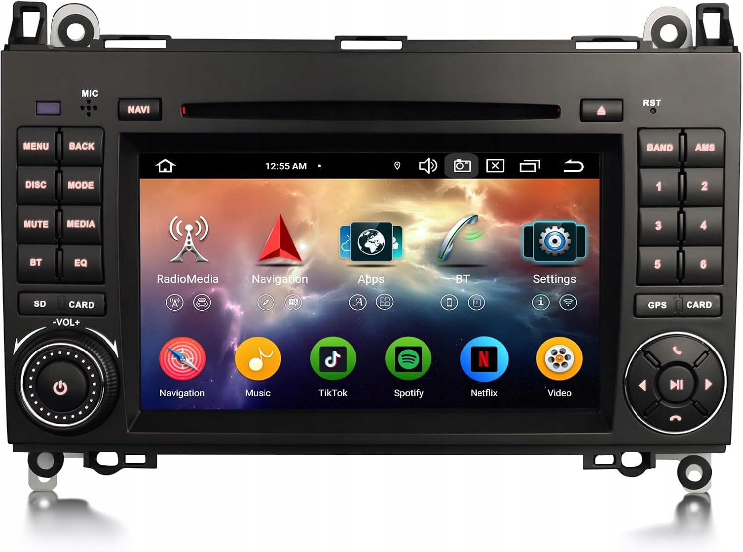 Amaseaudio autorádio 2 Din Benz A třída 7", DVD, Gps navigace