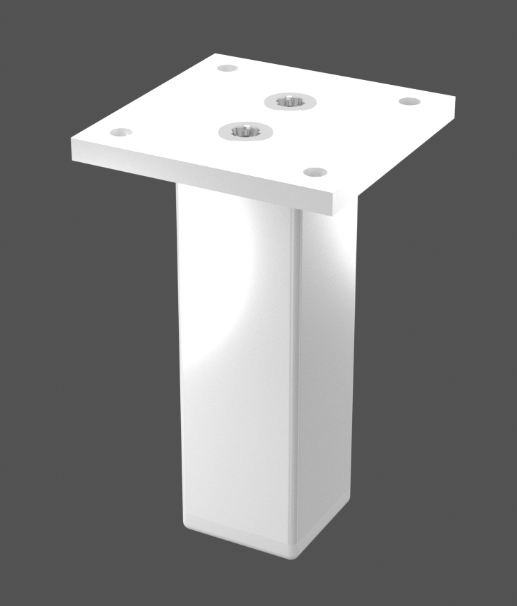 

Aluminiowa Nóżka Stopka Meblowa H 100 MM Biała