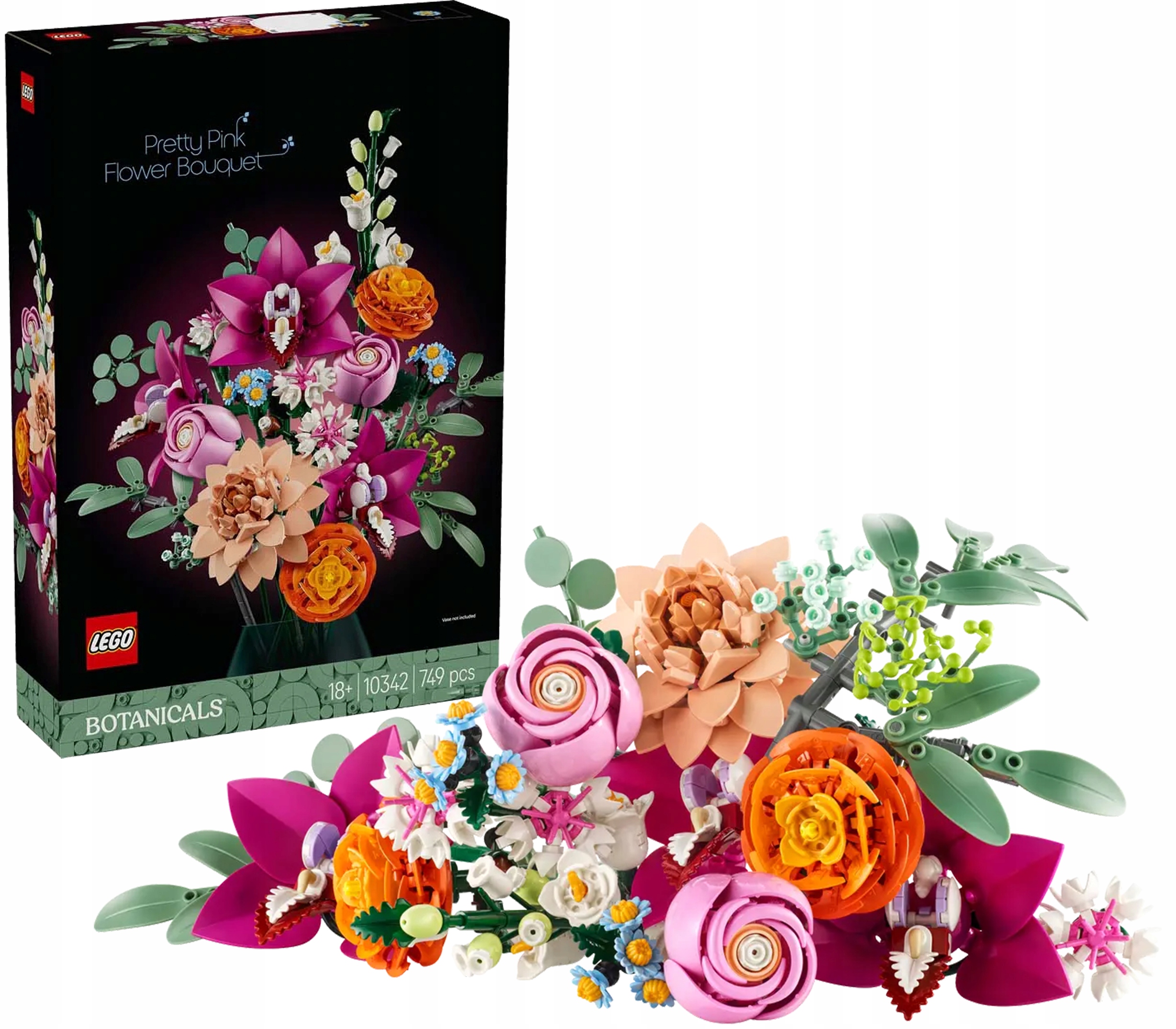 Lego The Botanical Collection – Krásná kytice růžových květů – 10342
