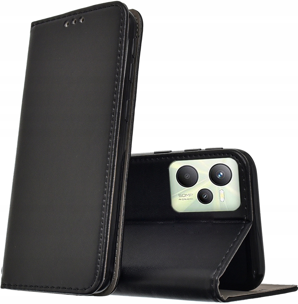 

Etui skóra Magnet Szkło 9H do Realme C35