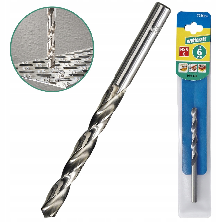 

Wolfcraft Wiertło do metalu stali hss 6mm 7556010
