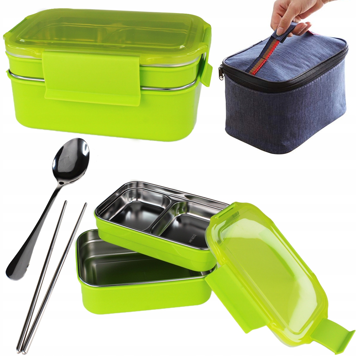 

Pojemnik Lunch Box Pudełko Torba Termiczna Żywność