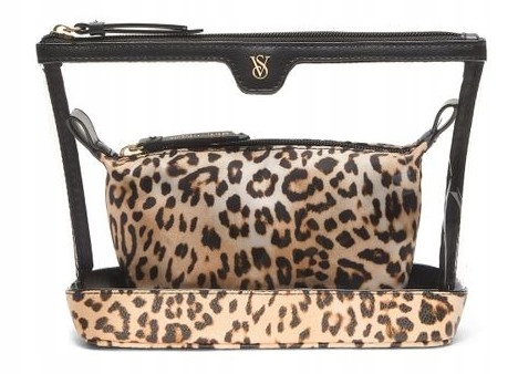Kosmetyczka 2w1 Victoria's Secret jasna panterka