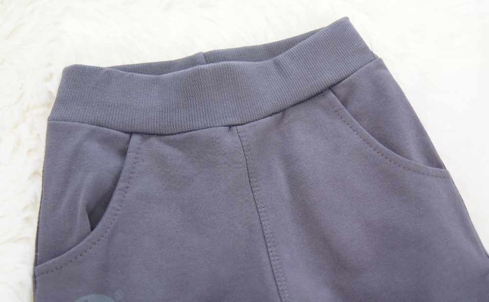 Szczupłe spodnie dla chłopca stalowe Mrofi 98 Wiek dziecka 18 m +