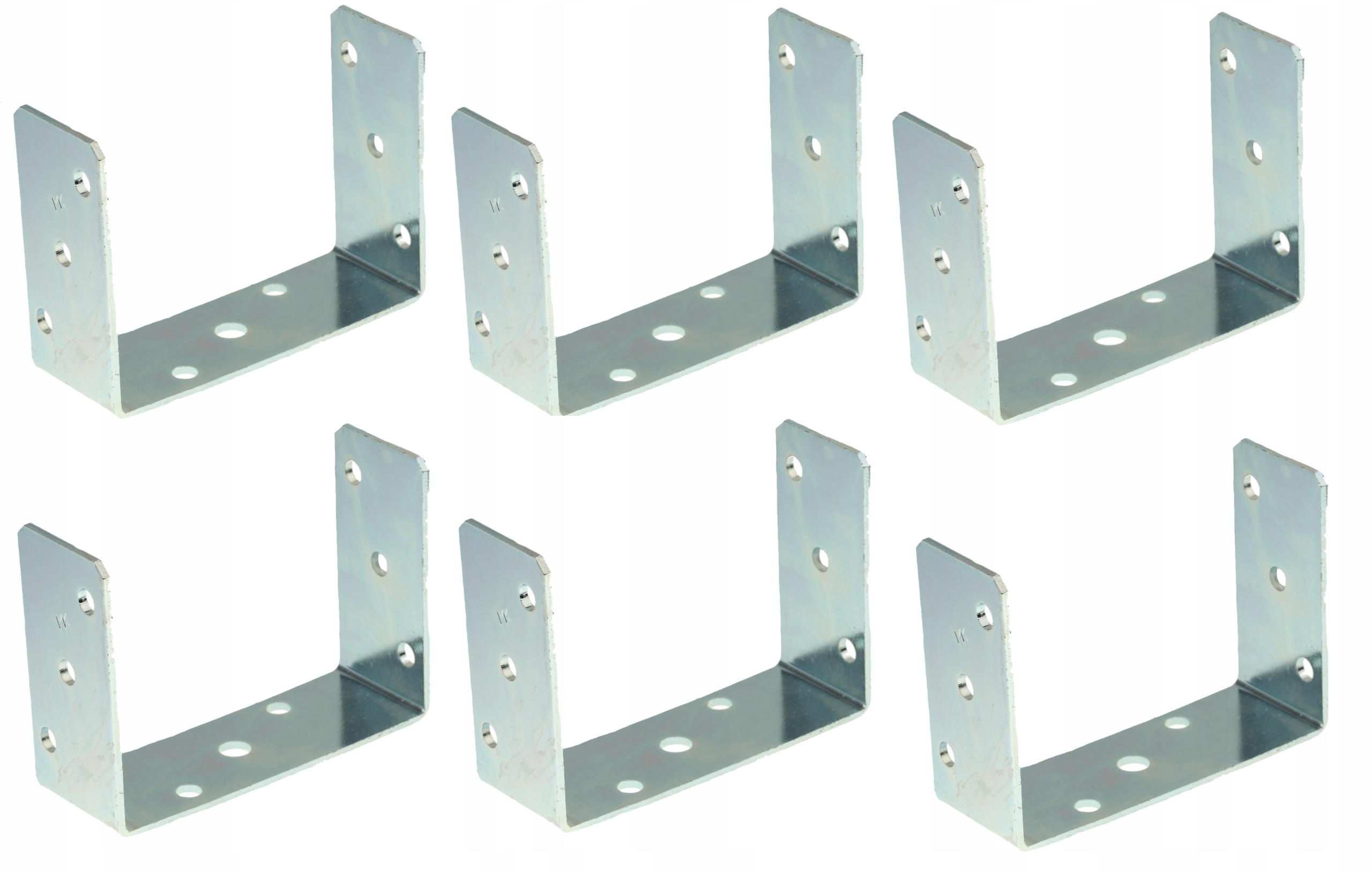 Základna Sloupku Šroubovací Kotvící Kolík U 160x120x60 6 Ks