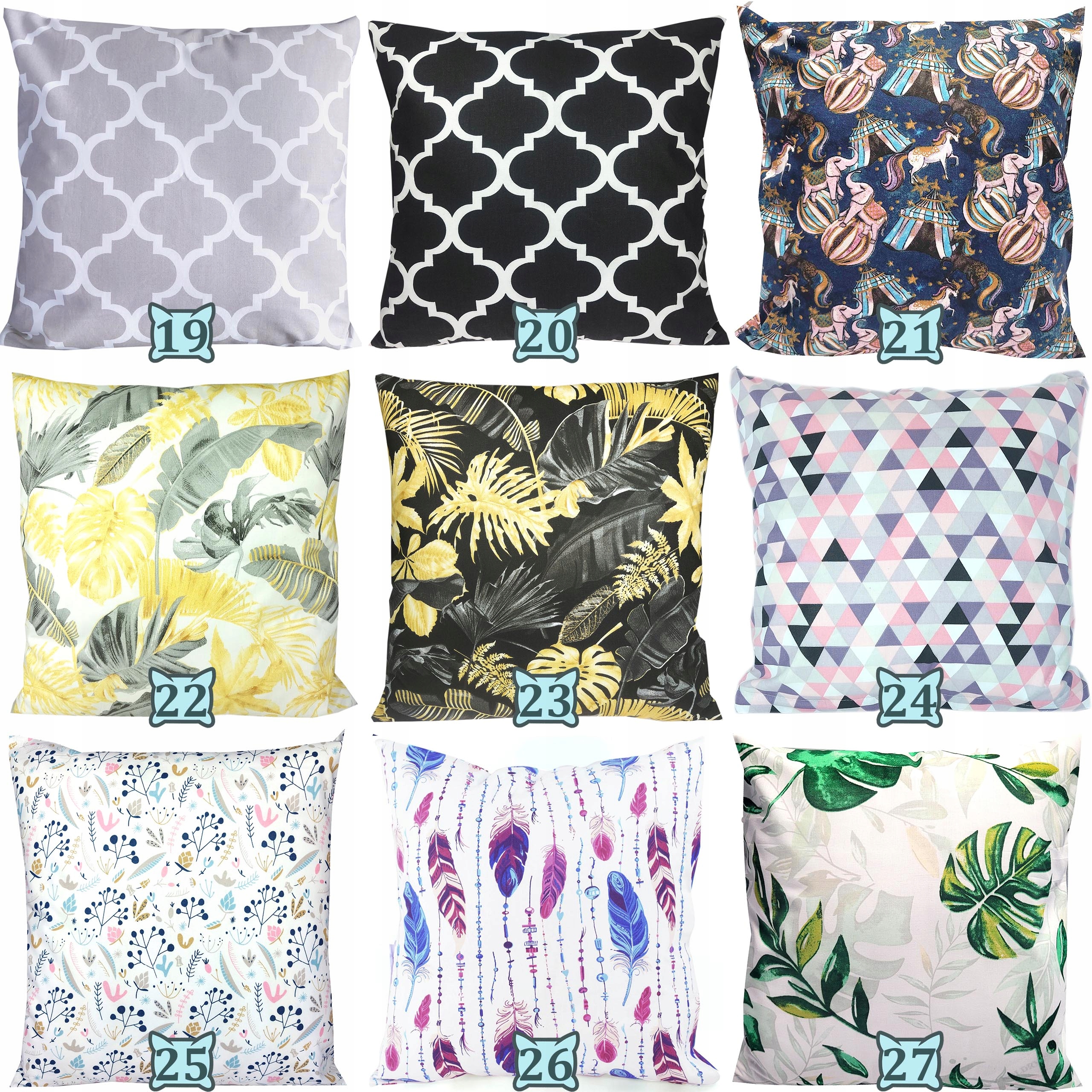 POSZEWKA NA PODUSZKĘ 50x70 BAWEŁNA 100% DUŻY WYBÓR Marka EL-TEX