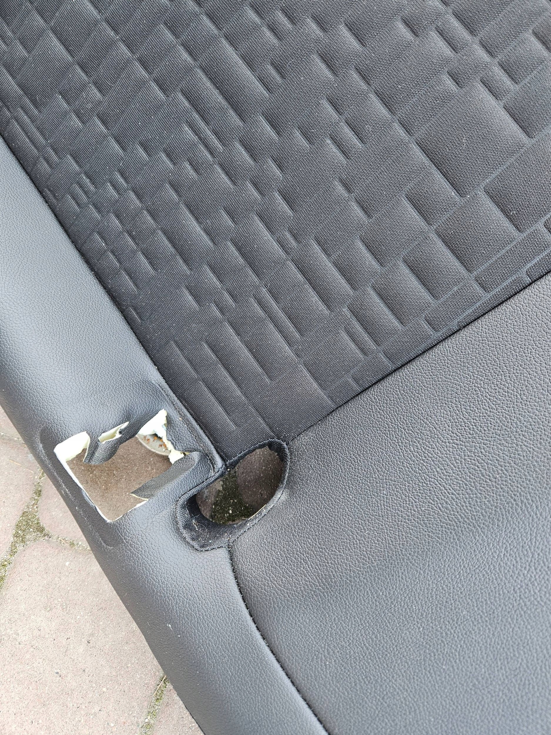 Sitz heck hinten Sitz siedzisko Halbleder Leder Opel Corsa E
