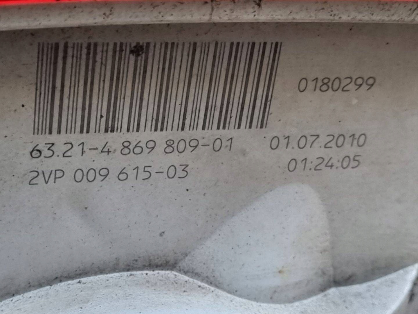 light rear left side BMW 1 E82/E88 facelift E88 2010 4869809