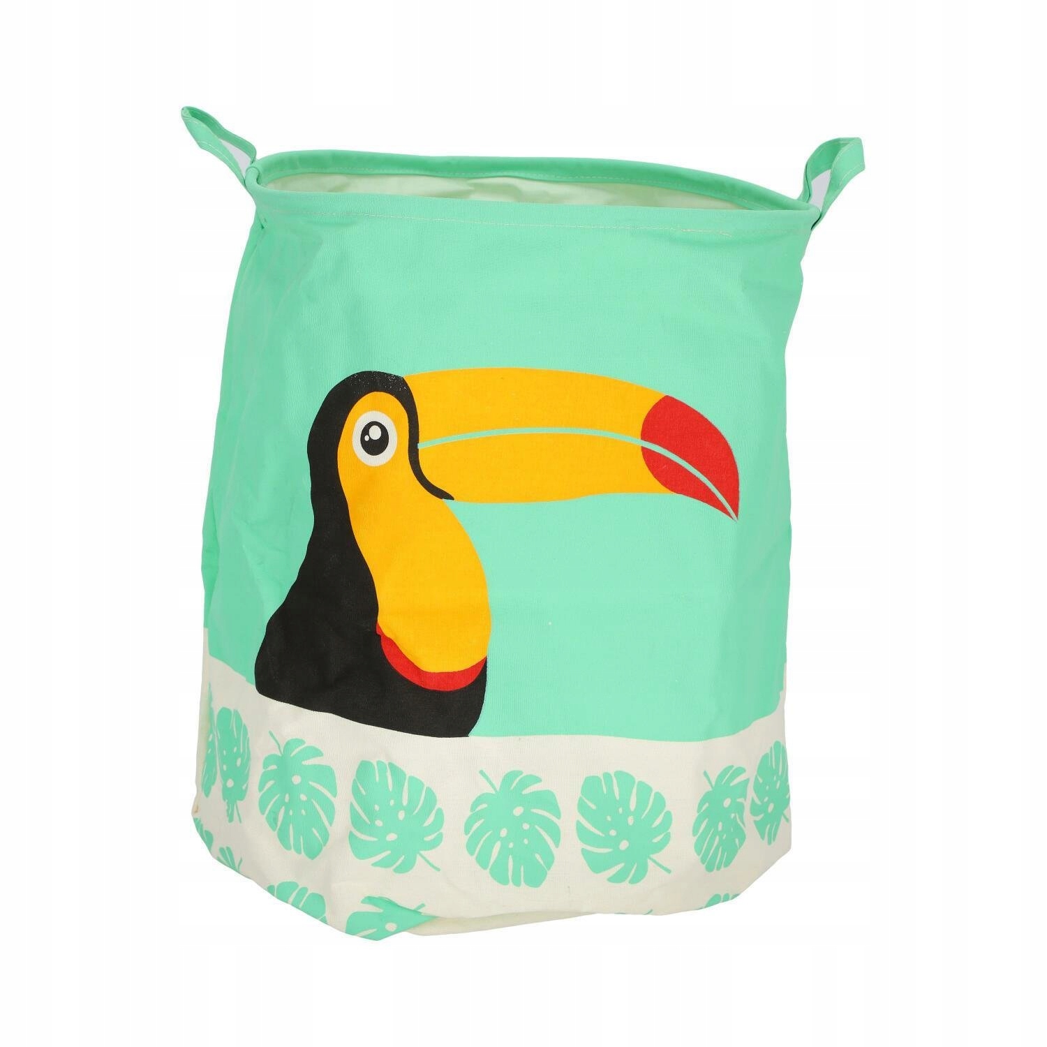 

Składany Worek Kosz na Zabawki Zielony Tukan