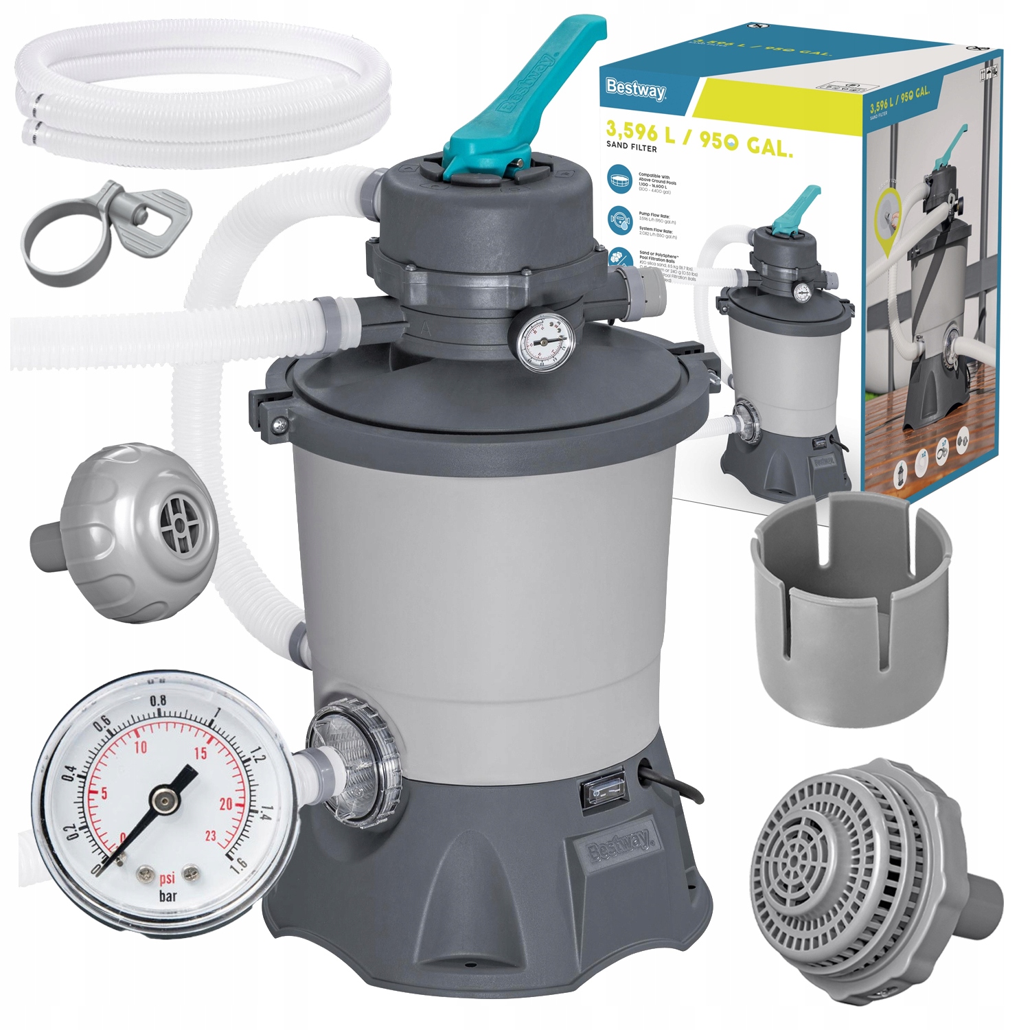 Bazénová filtračná Piesková Pumpa Filter do bazéna 3596 L/h Bestway 58515