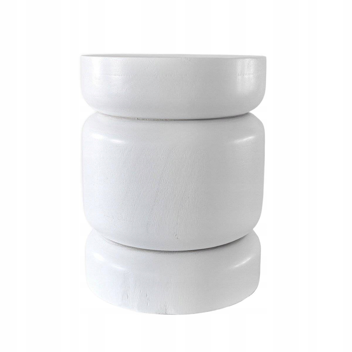 Kávový stolík Nigrum drevený biely 32x32x40 cm Homla