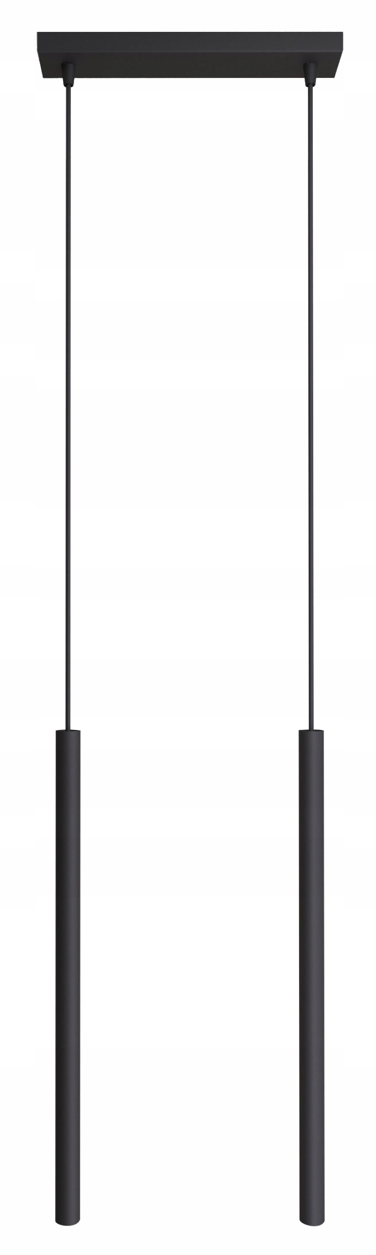 

Nowoczesna lampa sufitowa czarna wisząca Modi II