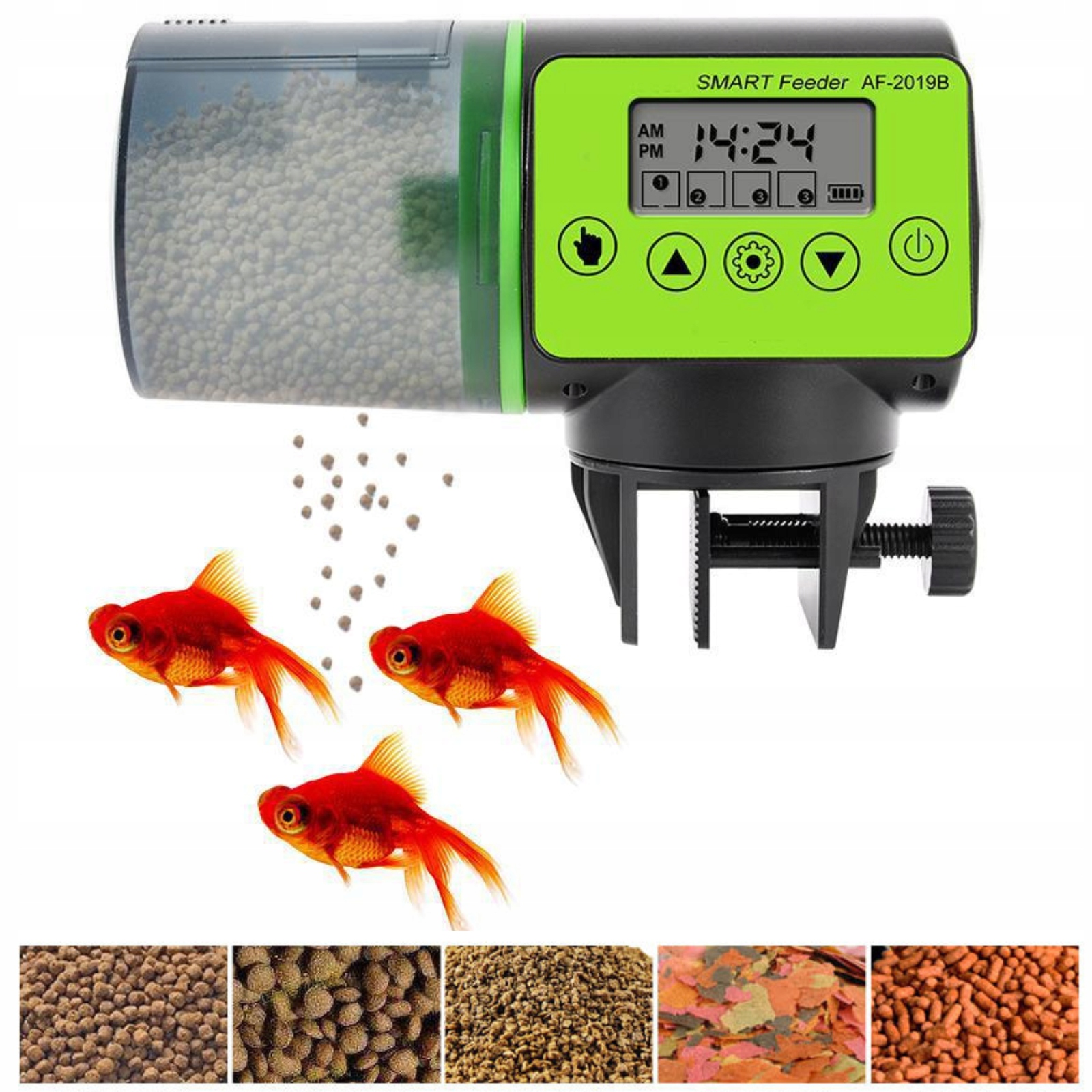 Levně Automatické Krmítko Pro Ryby Akvarijní Dávkovač Krmiva Každé Krmivo LCD