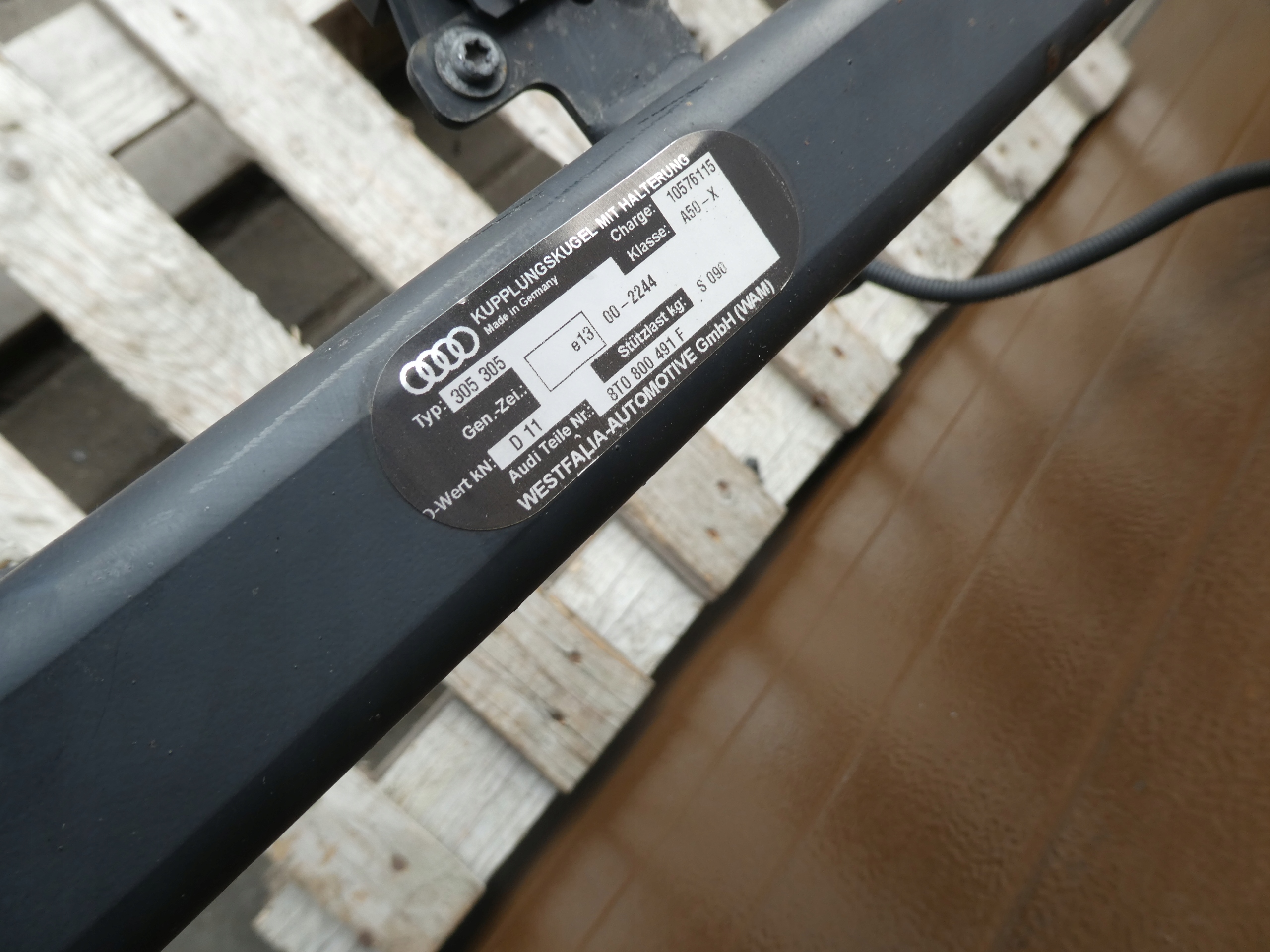 AUDI A4 B8 8K towing WESTFALIA WYPINANY A5 8T0800491F
