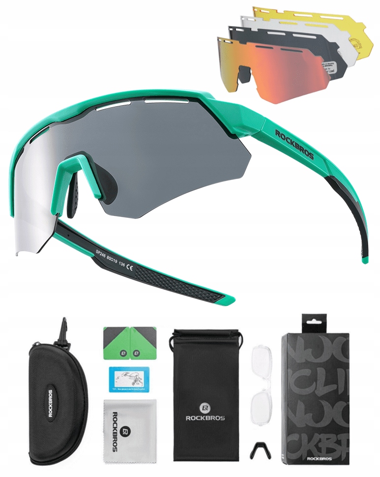 Sluneční Cyklistické brýle – 4 Uv Čočky