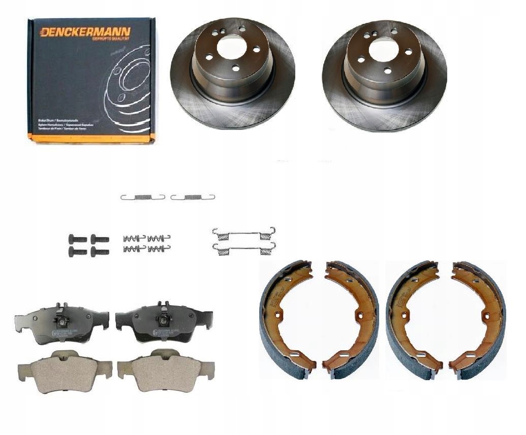 Kotouče Kostky Čelisti Mercedes E W212 Zadní 300 m Plné
