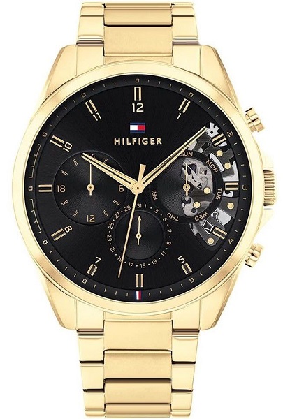 Zegarek męski Tommy Hilfiger Złoty Solidny 1710447