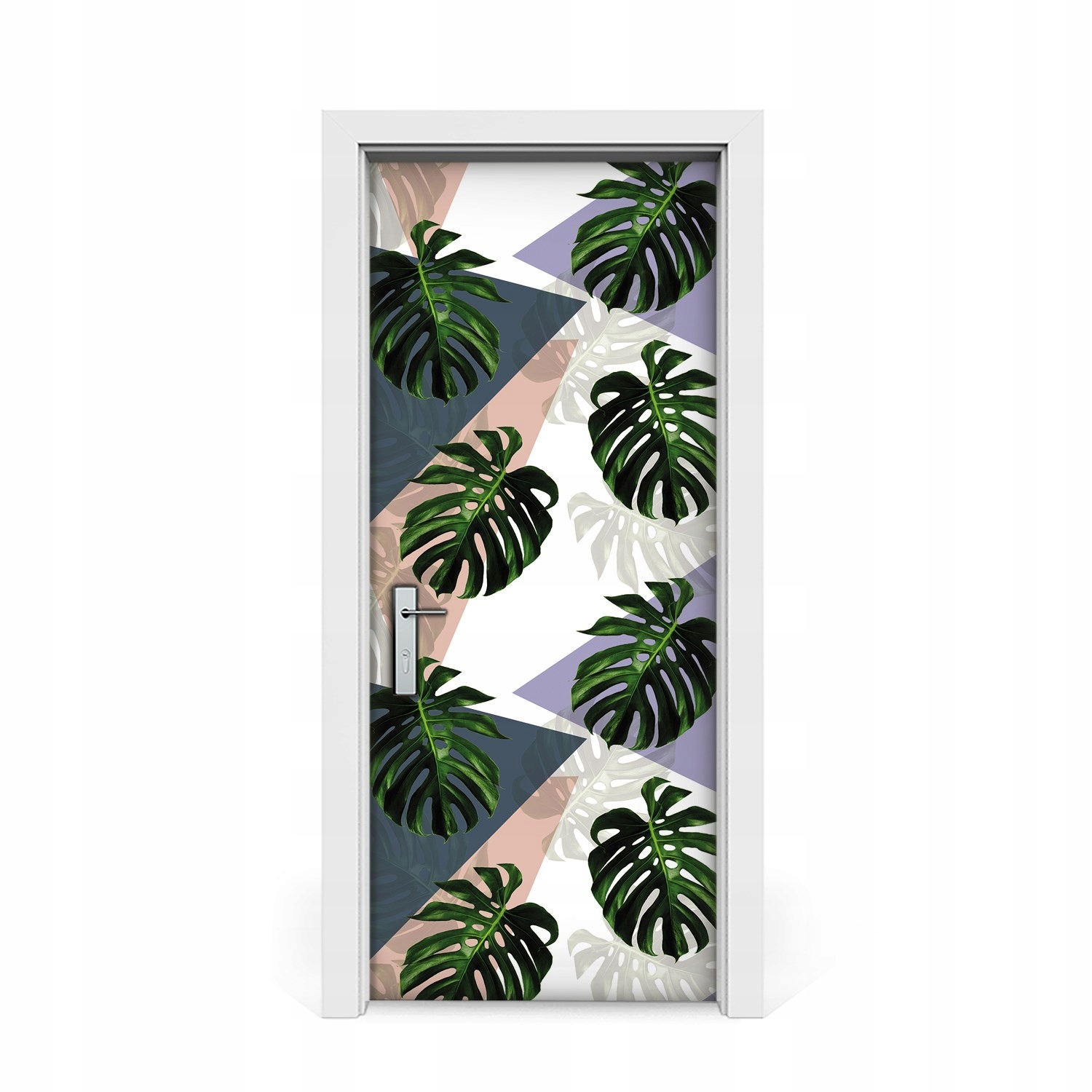 

Naklejka na drzwi okleina Monstera wzór 85x205
