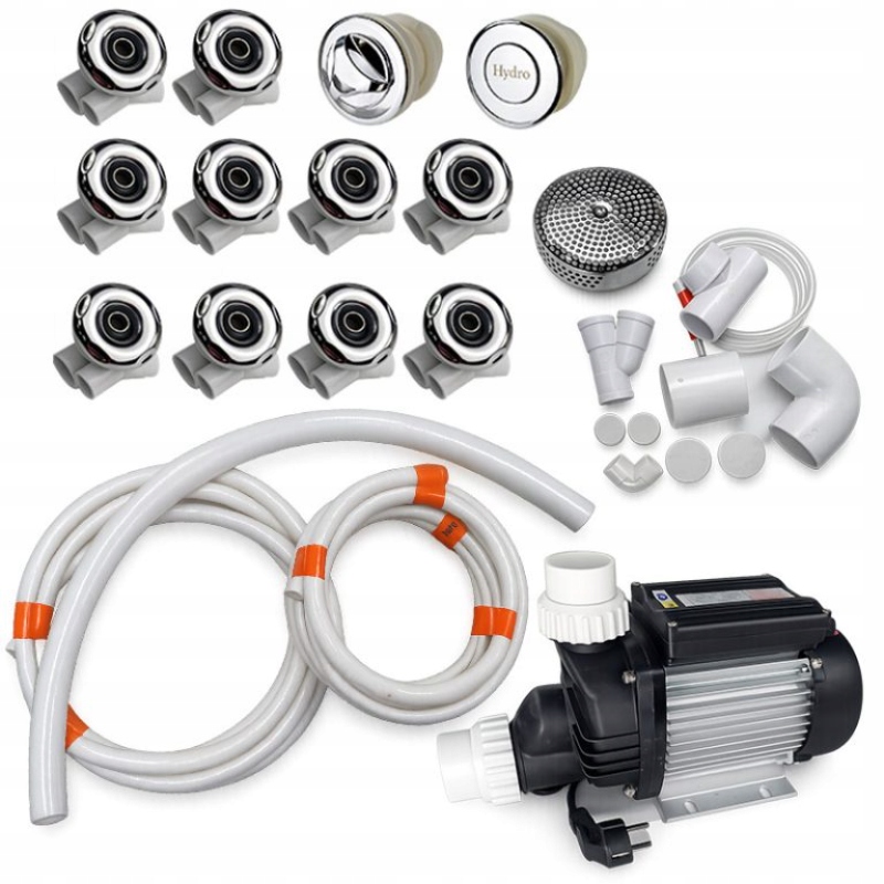 Sada vodní hydromasáže 10 trysek pro balii a Spa zahradu čerpadlo 1500W 2,0HP