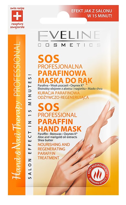 Sos parafínová maska na ruce eveline – vyživující a regenerační kúra