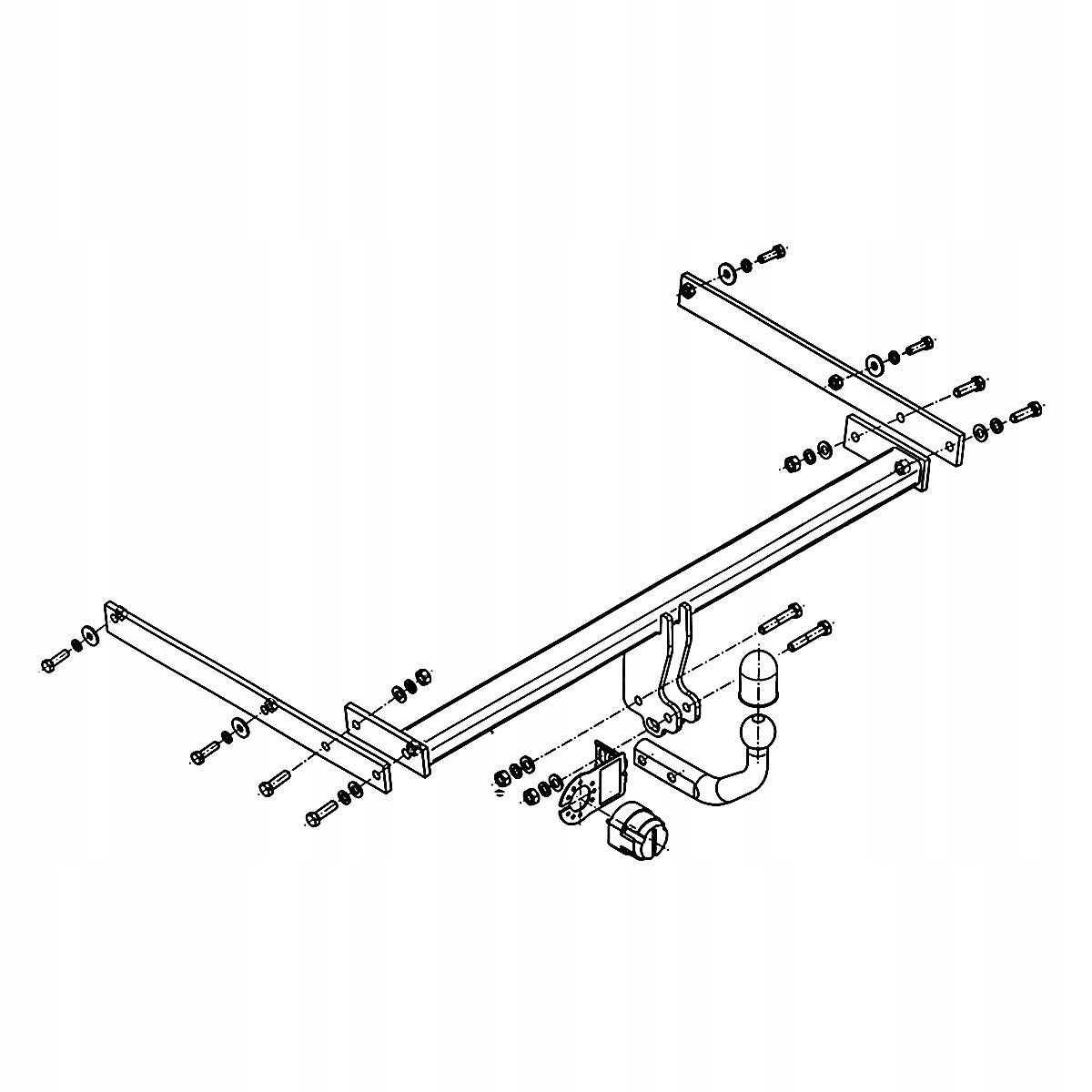 Hak holowniczy Ford C-Max 2 MK2 II Minivan 10-19 MODUŁ 13 PIN GRATIS Nowy Producent Steinhof