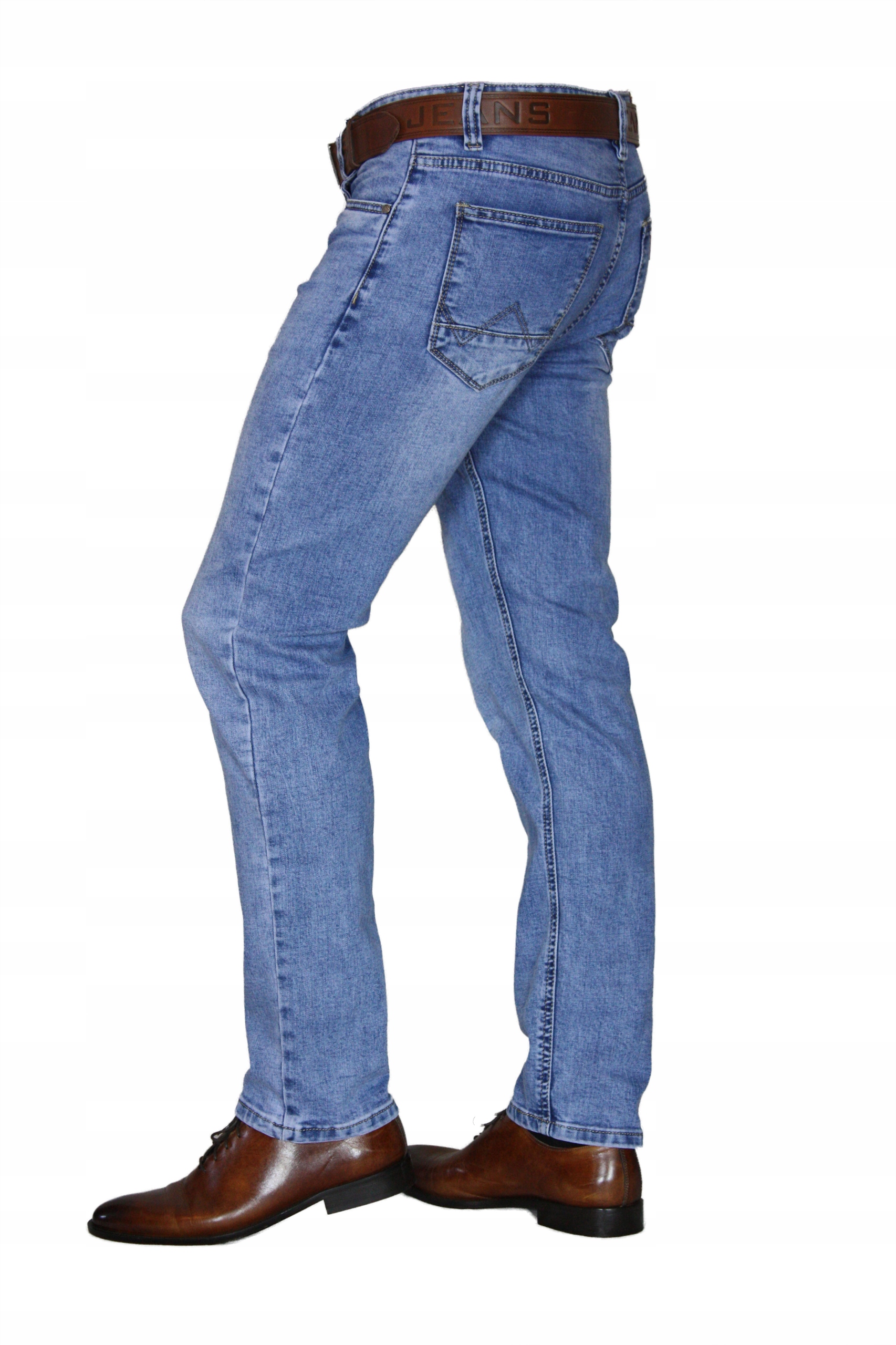 SPODNIE MĘSKIE JEANS REGULAR W37 L32 PAS 96-98 Kolor niebieski