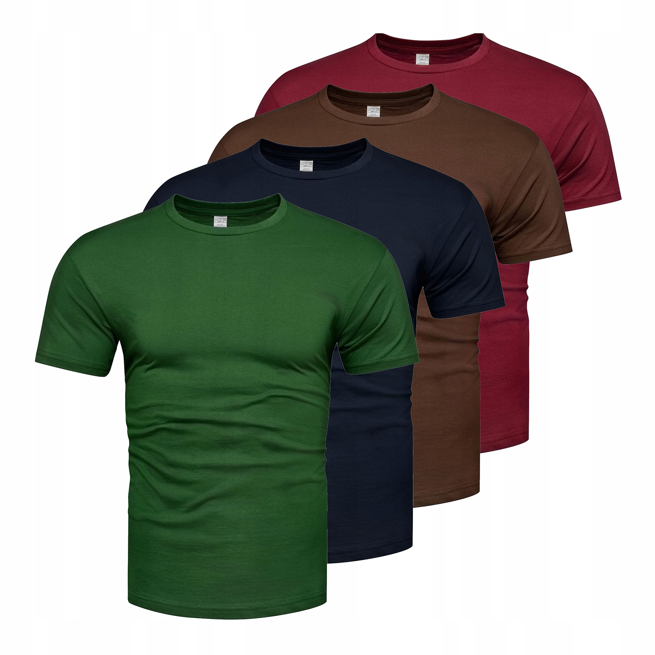T-shirt Męski Premium Koszulka Zestaw Komplet 4 Sztuki M