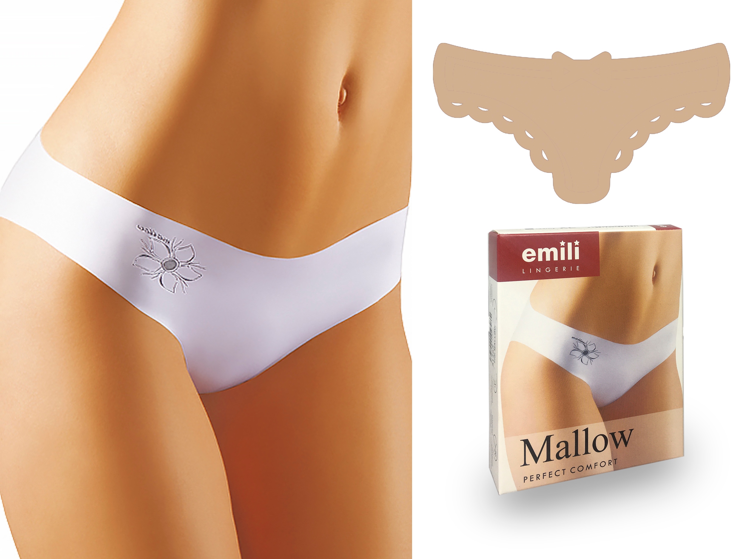 

Emili Mallow Laserowo Cięte Figi beżowy XL
